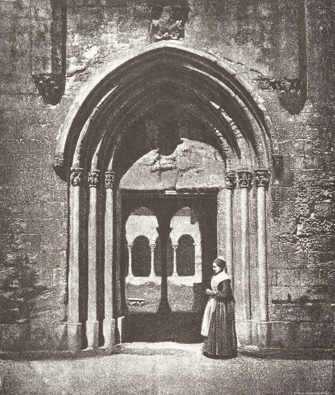 Saint-Trophime Portalı, Manastır Girişi, Arles, Saint-Trophime Metropolitan Kilisesi,..., 1852. by Charles Nègre