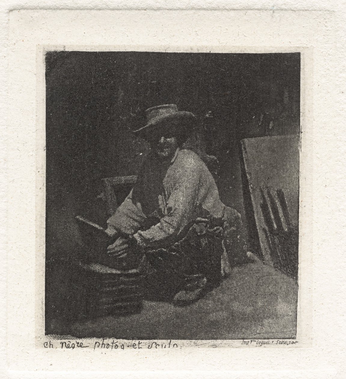 Plaka I – Çömelmiş Mason by Charles Nègre, André Jammes