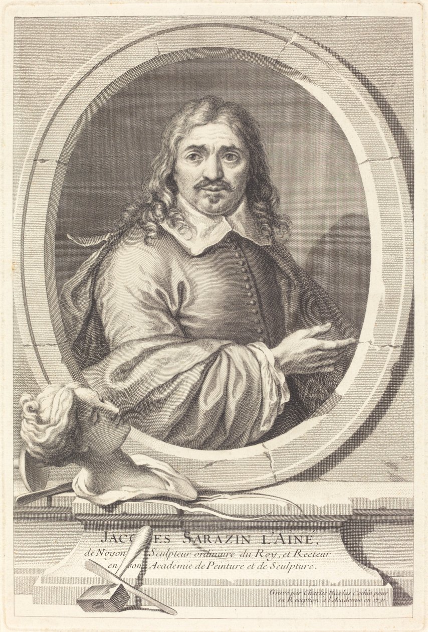 Yaşlı Jacques Sarazin by Charles Nicolas Cochin I