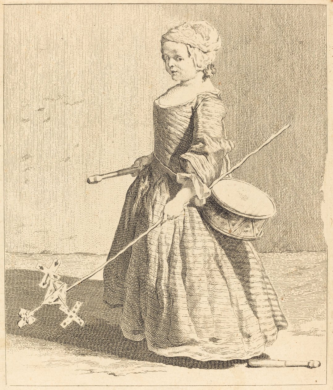 genç asker by Charles Nicolas Cochin I after Jean Siméon Chardin