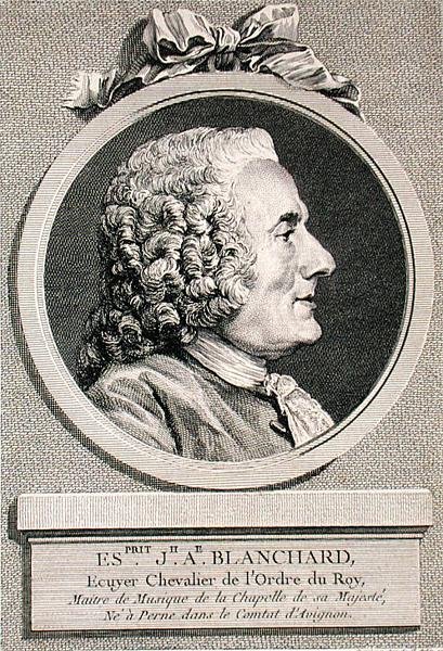 Augustin de Saint-Aubin (1736-1807) tarafından oyulmuş Esprit Joseph Antoine Blanchard (1696-1770) 1767 (gravür) by Charles Nicolas II (after) Cochin
