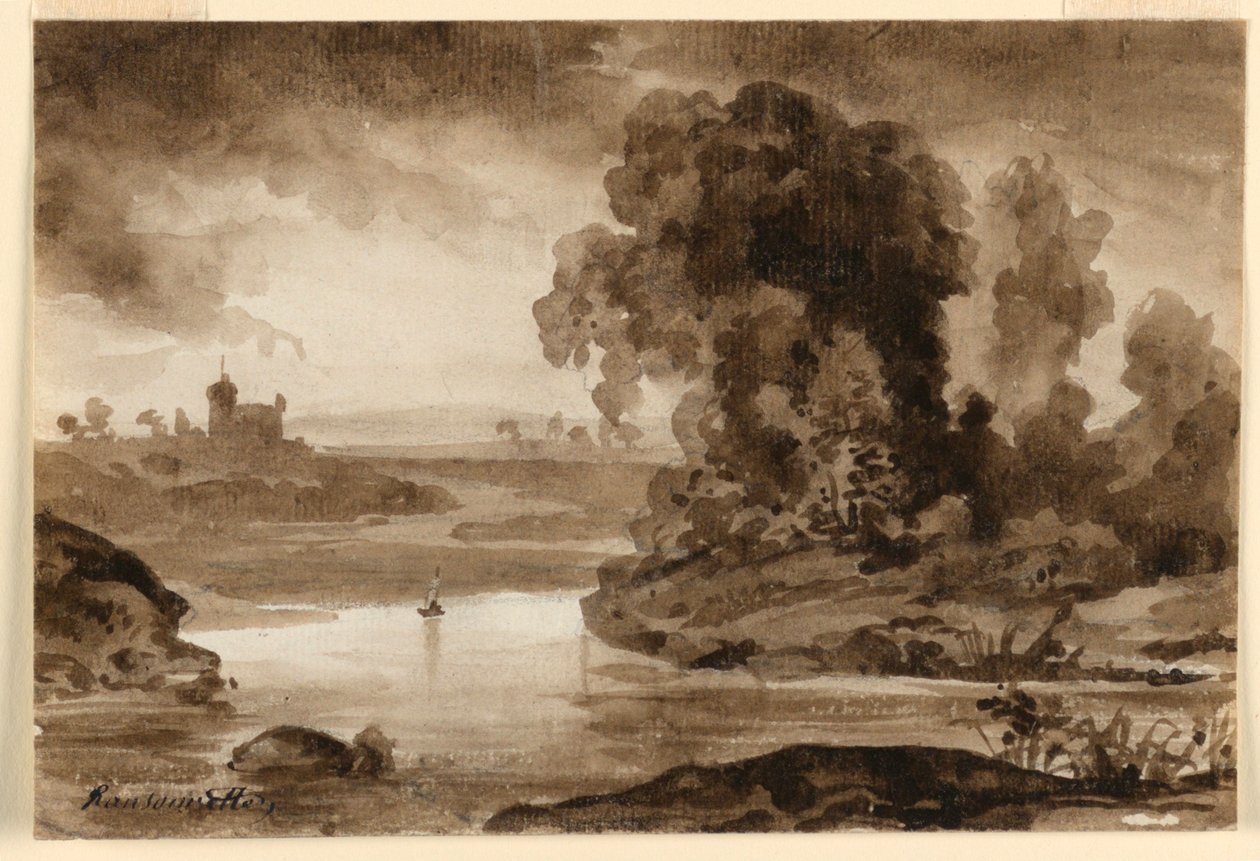 Bir manzara by Charles Nicolas Ransonnette