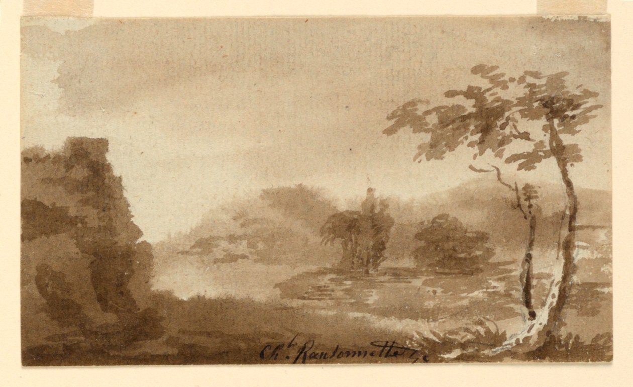 Bir manzara by Charles Nicolas Ransonnette