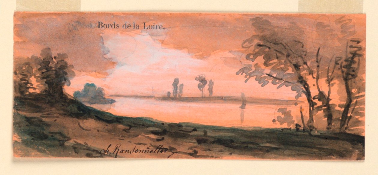 Loire Bankalarında by Charles Nicolas Ransonnette