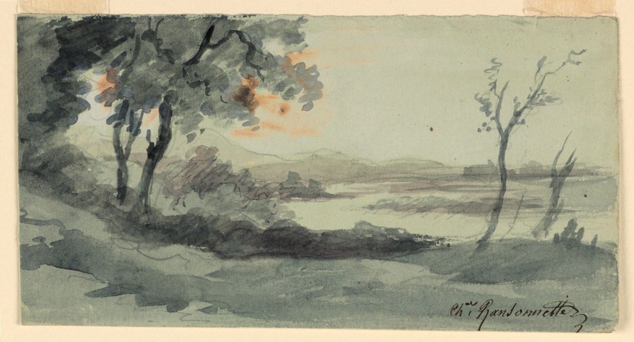 Seine kıyıları by Charles Nicolas Ransonnette
