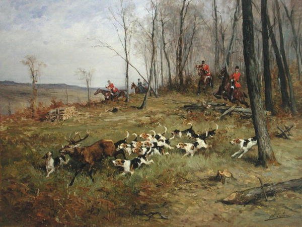 Av (tuval üzerine yağlı boya) by Charles Oliver de Penne