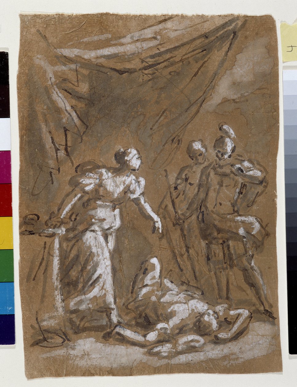 Judith ve Holopherne (çizim) by Charles Parrocel