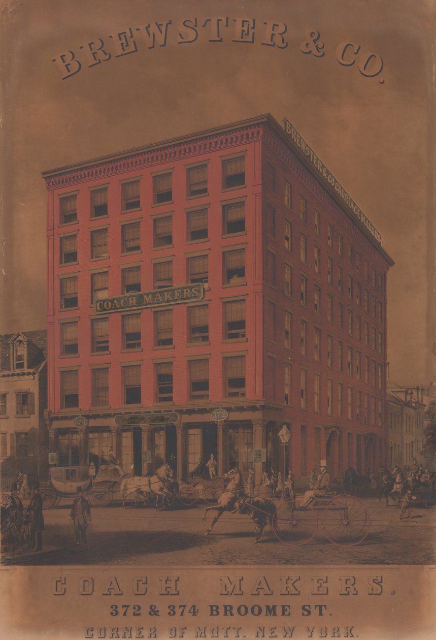 Brewster & Co. Coach Makers, 372 & 374 Broome St., ca. 1860-70 by Charles Parsons