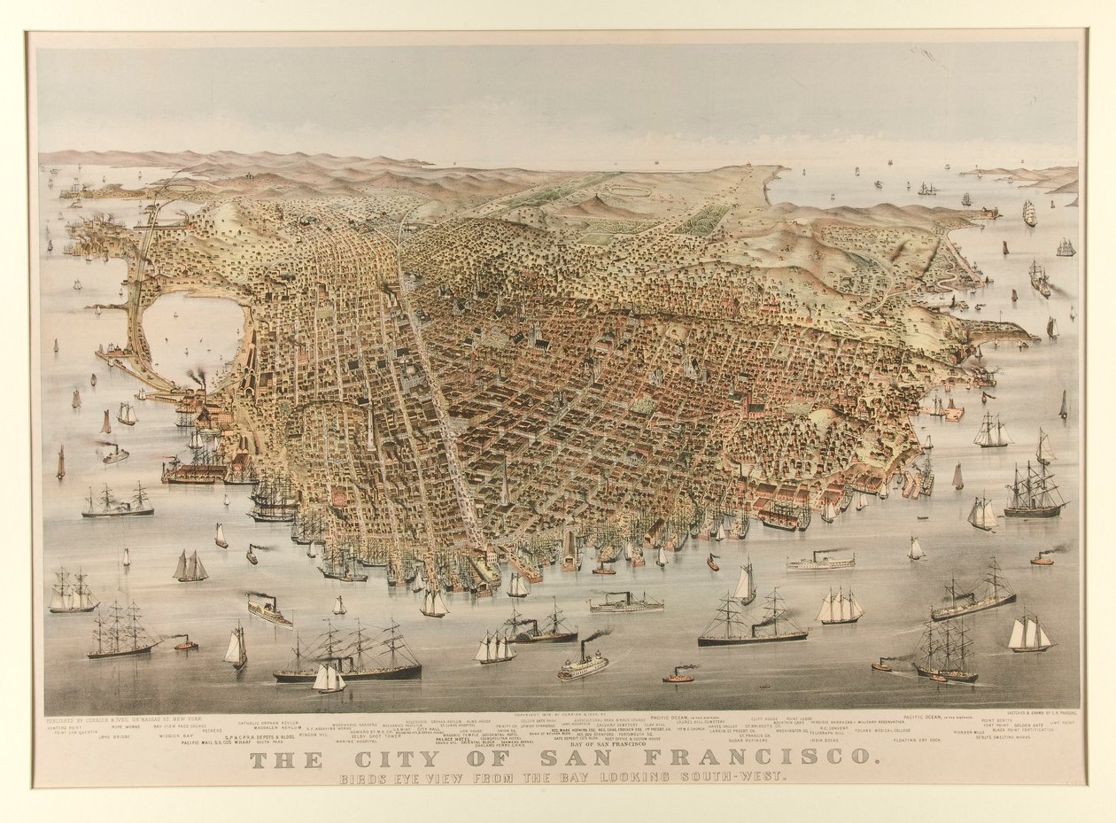 San Francisco Şehri - Kuş by Charles Parsons