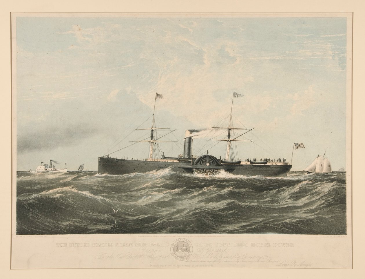 Amerika Birleşik Devletleri Buharlı Gemi Baltık by Charles Parsons