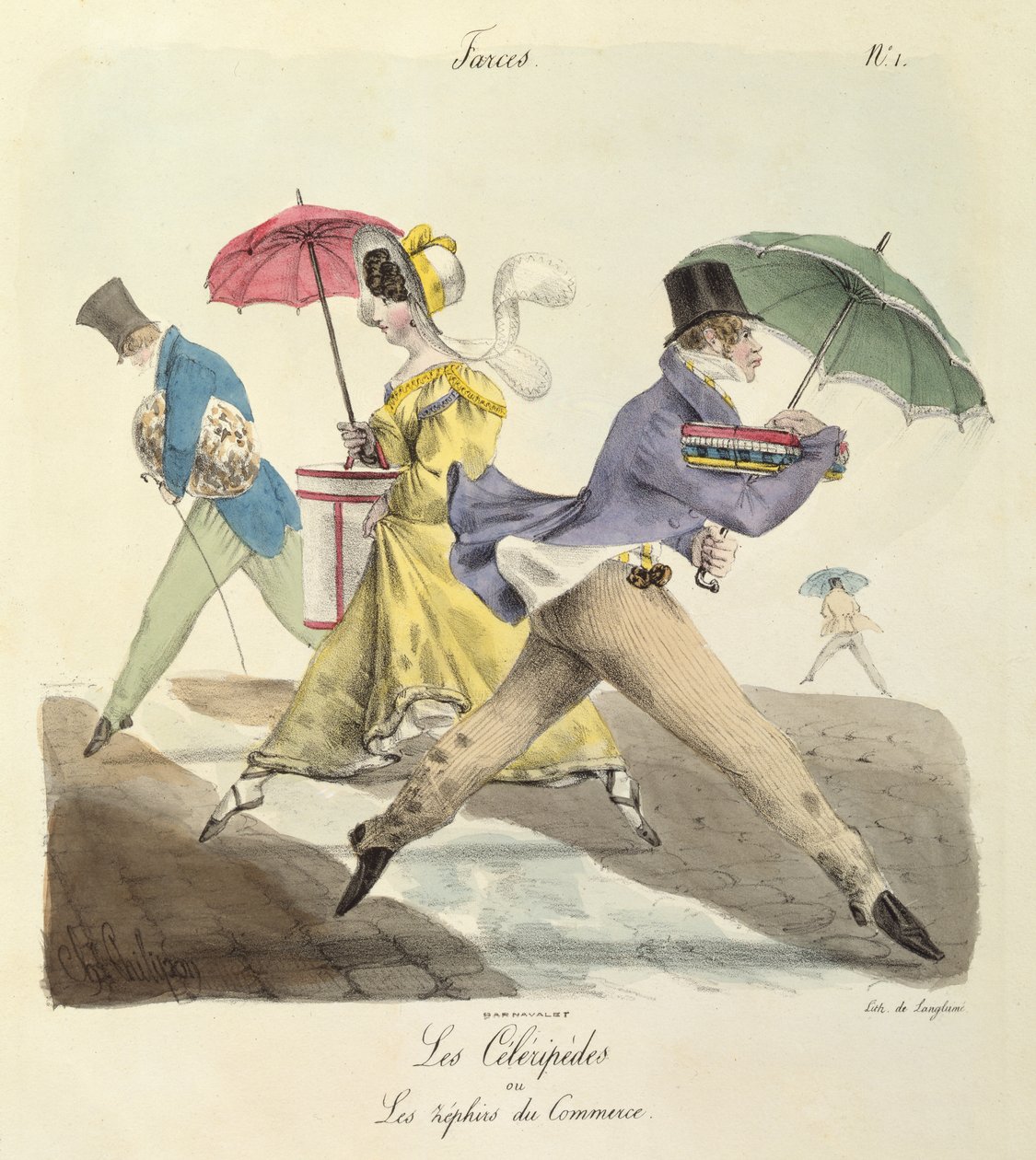 Celeripedes veya Ticaretin Zephyrs by Charles Philipon