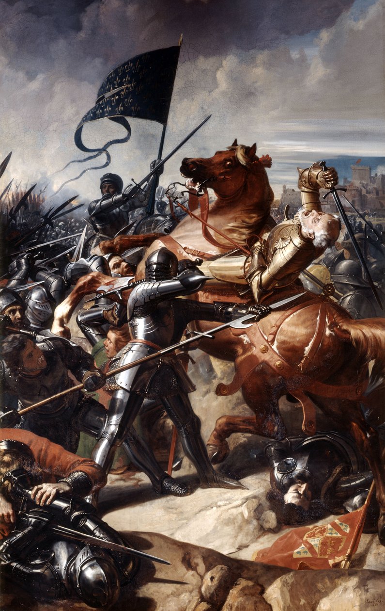 Castillon Savaşı, 17 Temmuz 1453, 1838 by Charles Philippe Lariviere