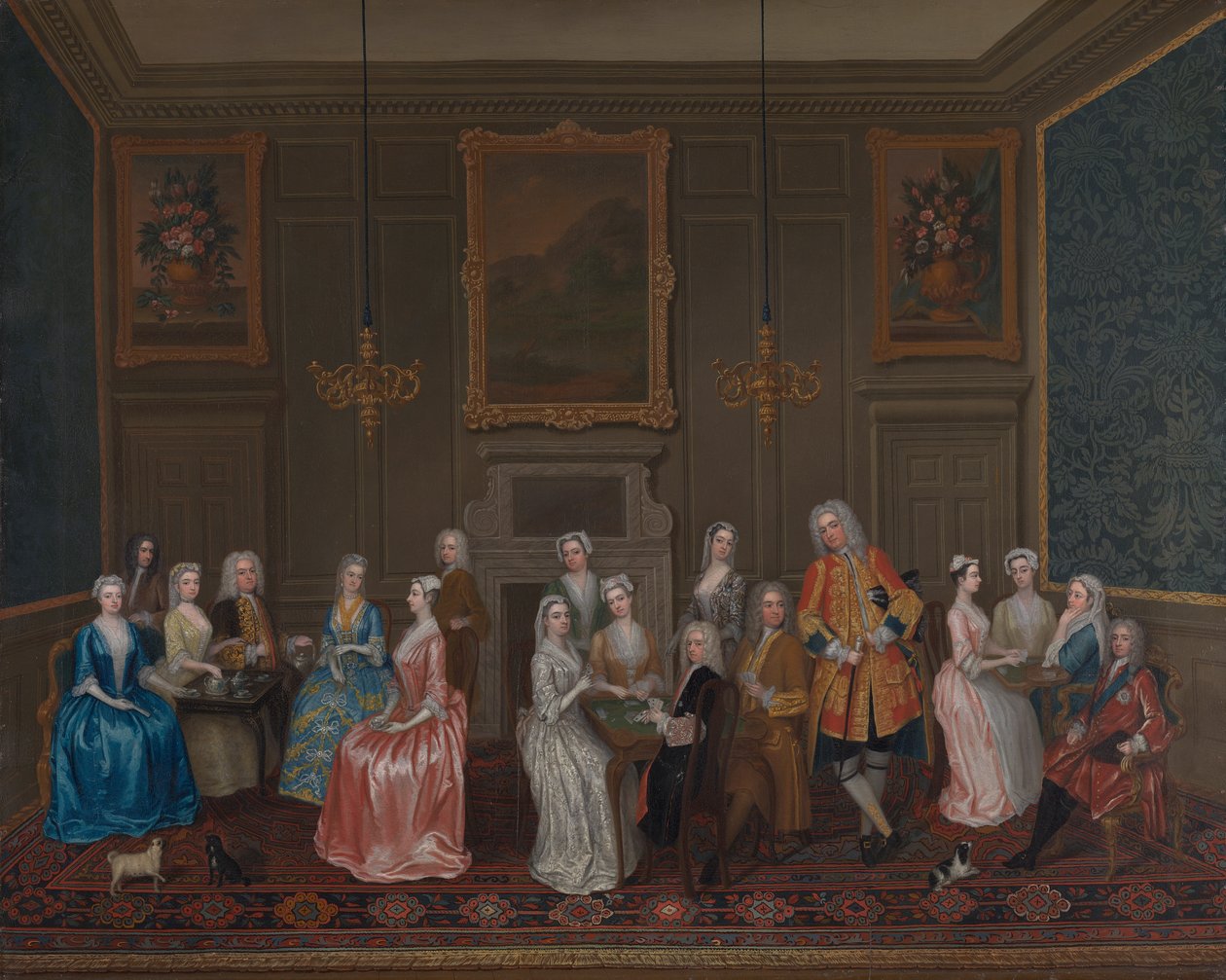 Lord Harrington's House'da Çay Partisi, St. James's by Charles Philips