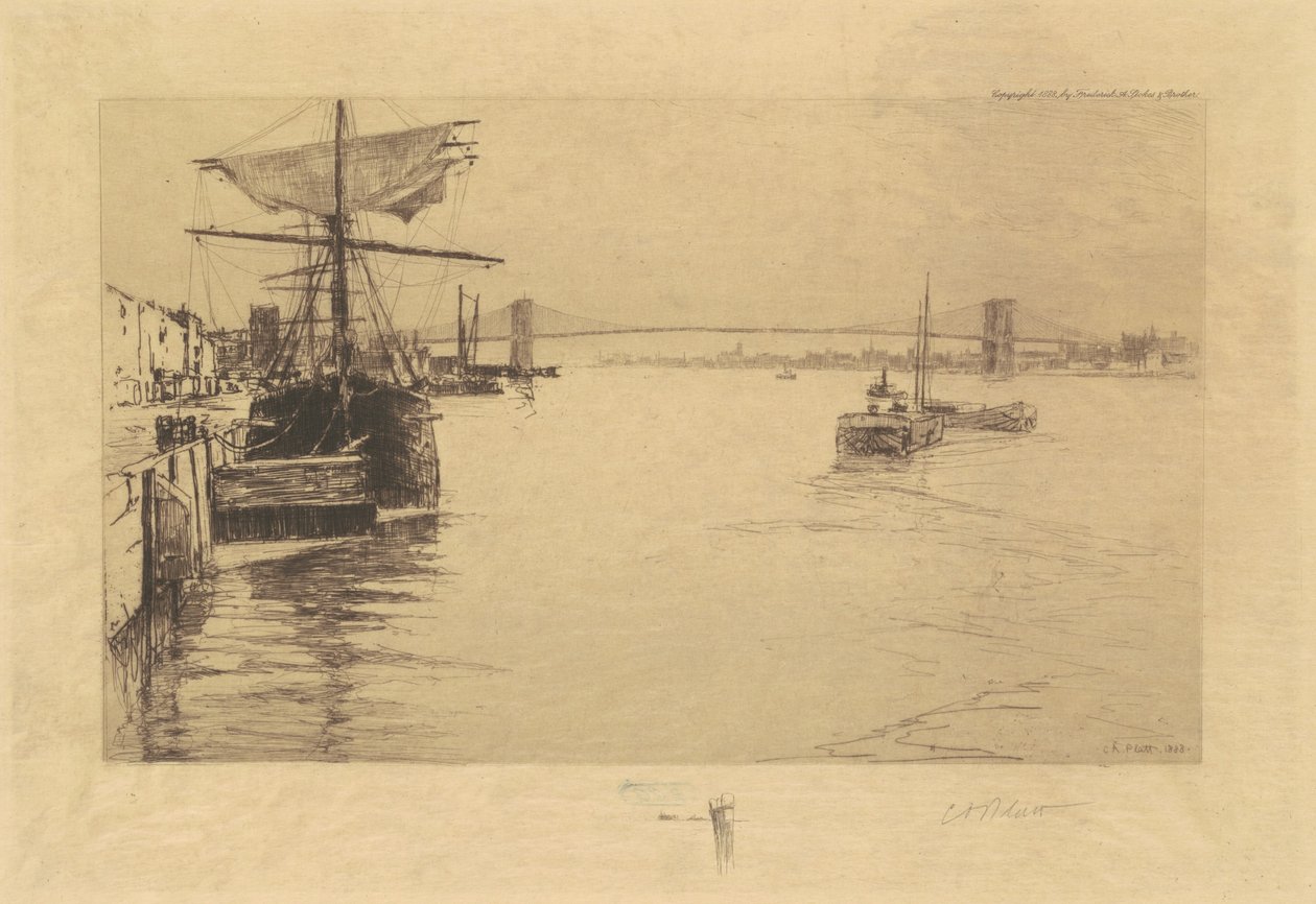 Brooklyn Köprüsü by Charles Platt A.