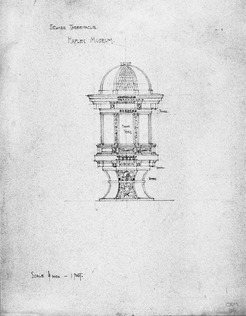Bronz Çadır, Napoli Müzesi by Charles Rennie Mackintosh
