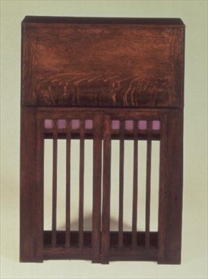 Masa (ahşap) (kapalı) by Charles Rennie Mackintosh
