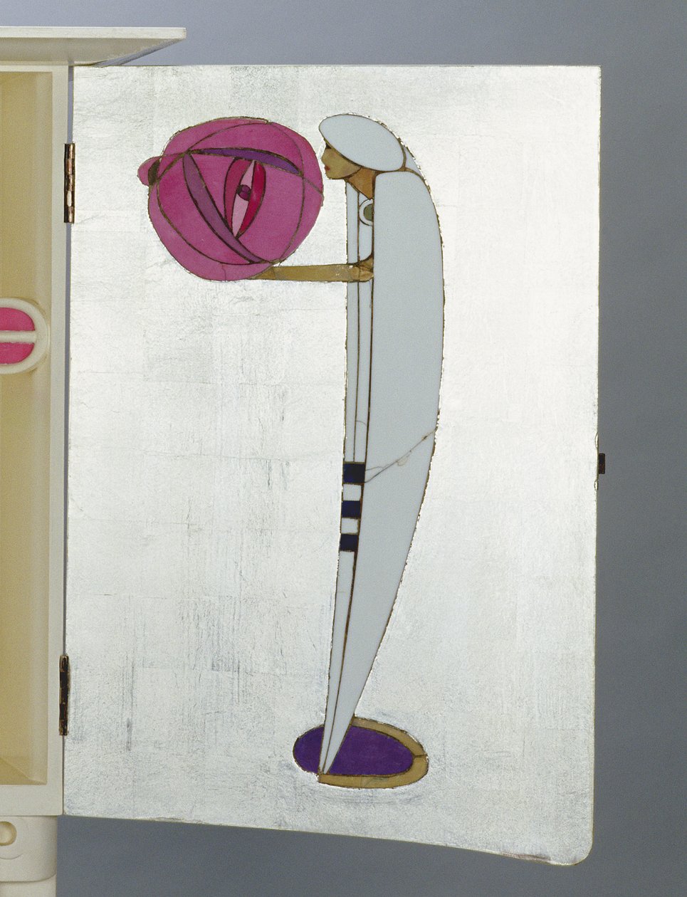 Arap pelerini ve sarıklı bir fener tutan figür by Charles Rennie Mackintosh