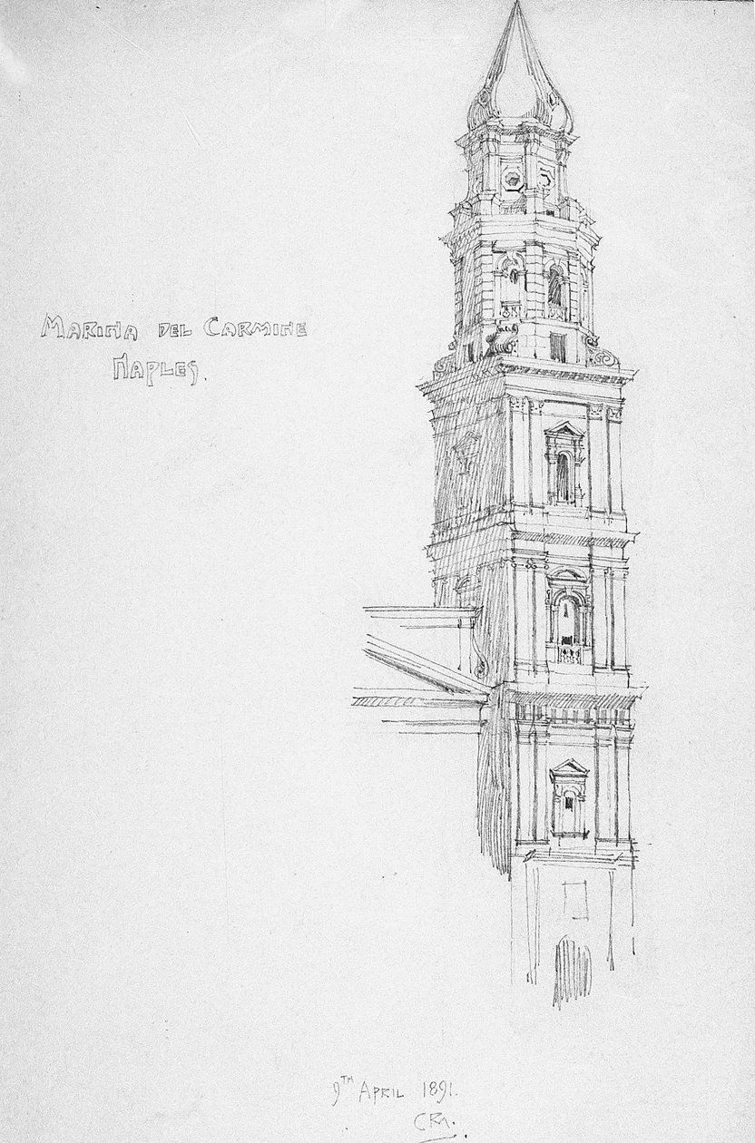 Marian del Carmine, Napoli by Charles Rennie Mackintosh