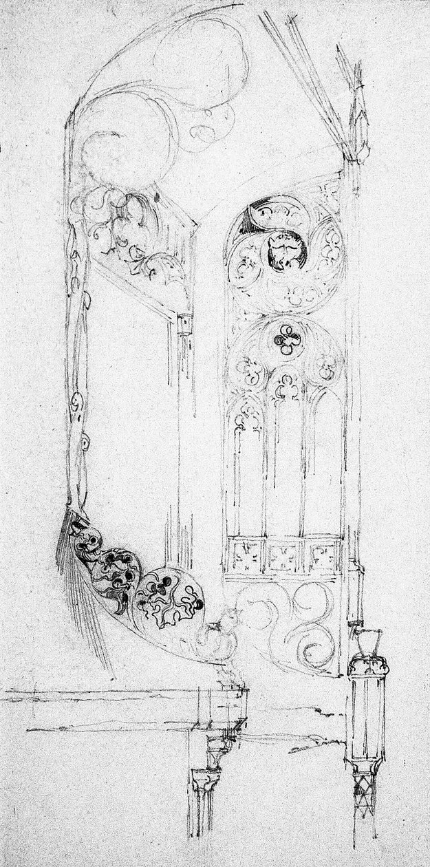 Merdiven, 1891 by Charles Rennie Mackintosh