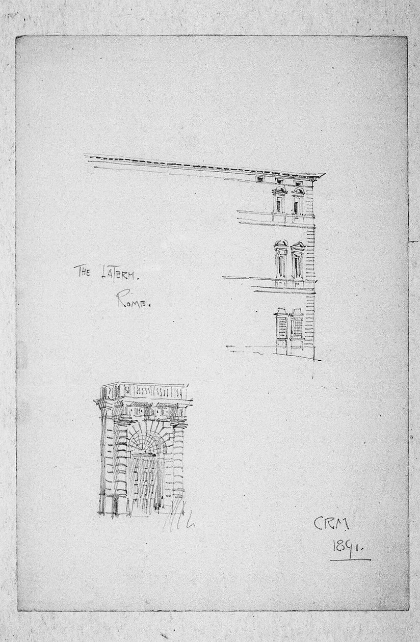 Lateran, Roma, 1891 by Charles Rennie Mackintosh