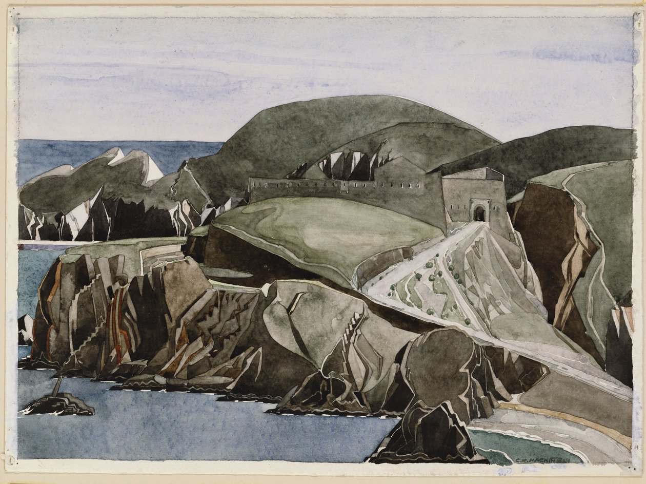 Kayaların Arasındaki Yol, c.1926-27 by Charles Rennie Mackintosh