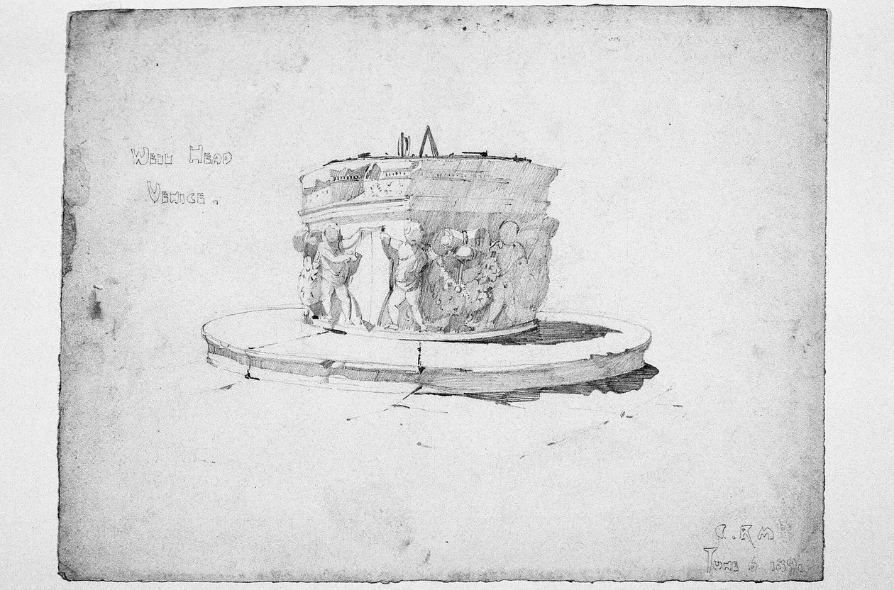 Kuyu Başı, Venedik, 1891 by Charles Rennie Mackintosh