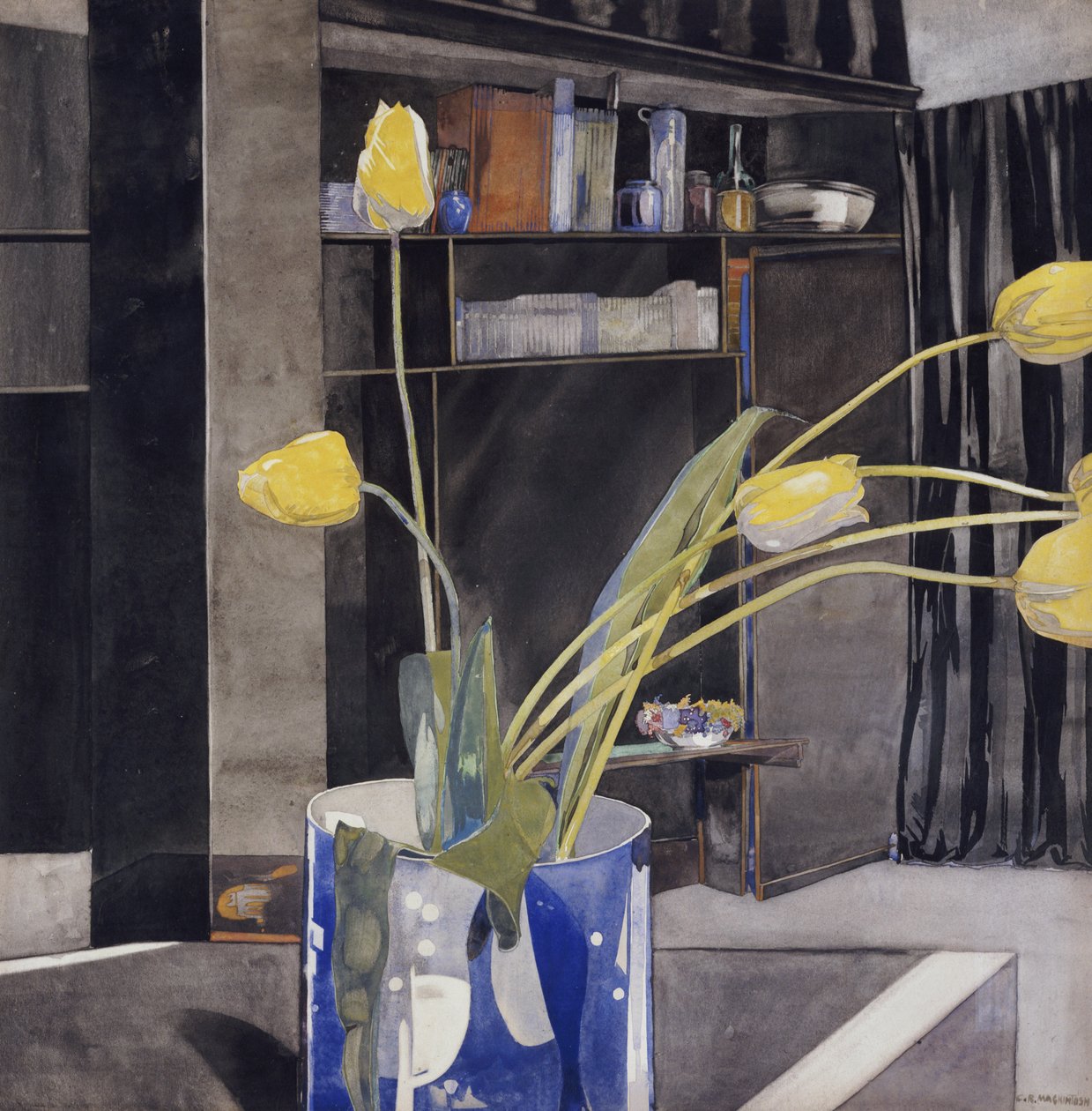 Sarı Laleler, c.1922-23 by Charles Rennie Mackintosh