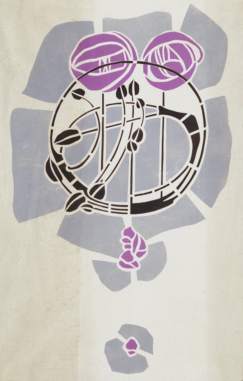 Duvar Dekorasyonu için Orijinal Mackintosh Stencil