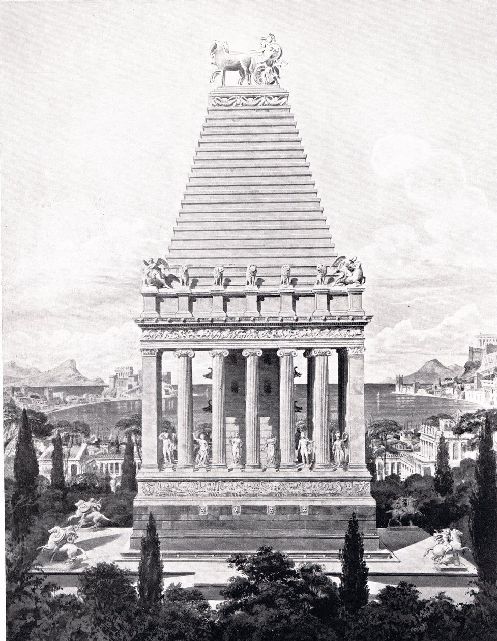 Orijinal Mozole, 'Hutchinson's History of the Nations'dan bir örnek by Charles Robert Cockerell