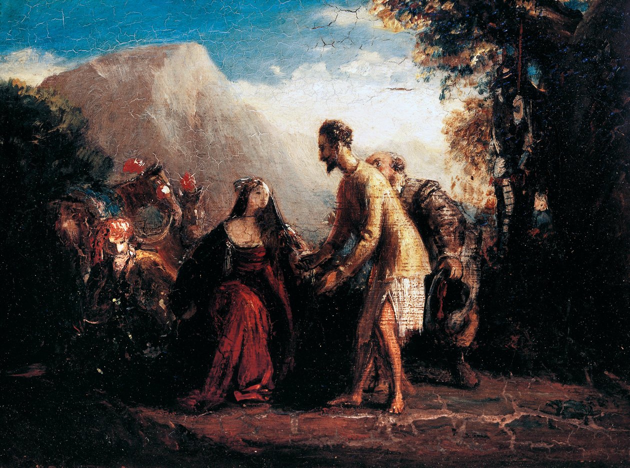 Don Kişot ve Dulcinea (tuval üzerine yağlı boya by Charles Robert Leslie