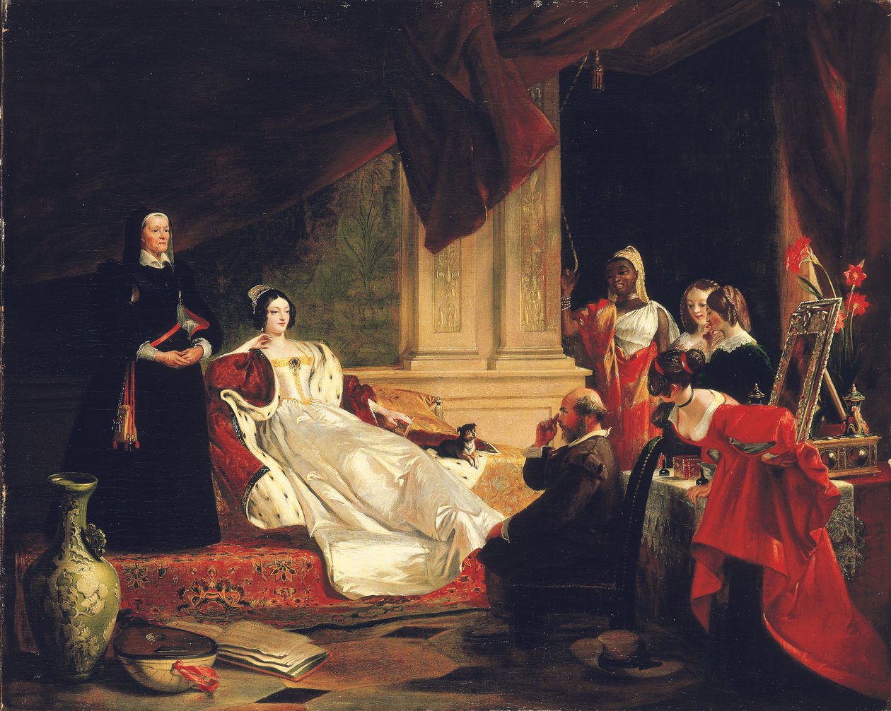 Düşes Dairesinde Sancho Panza, 1857 by Charles Robert Leslie