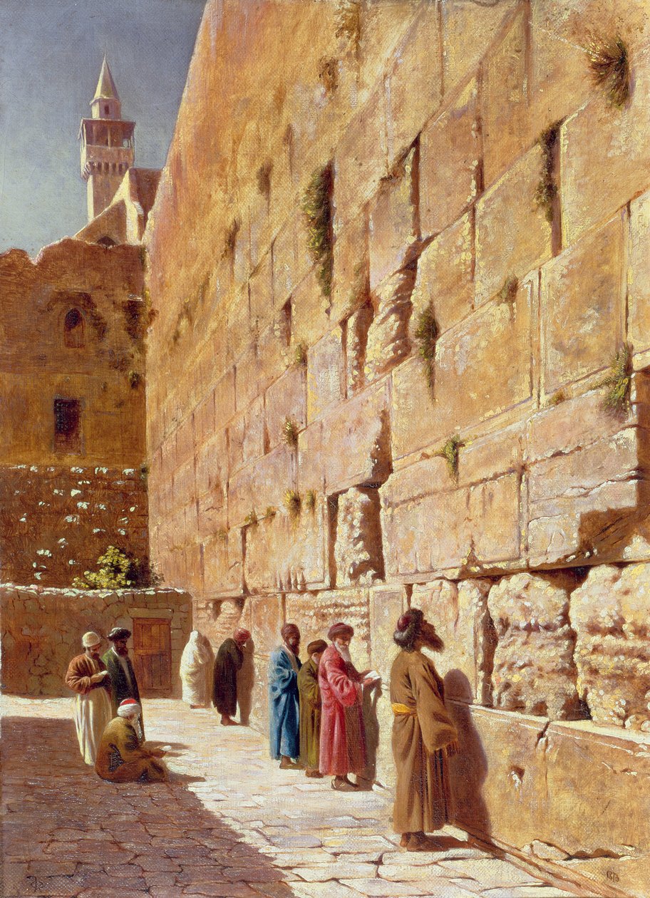 Ağlama Duvarında, 1873 by Charles Robertson