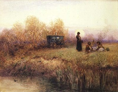 Çingeneler (kağıt üzerine sulu boya) by Charles Robertson