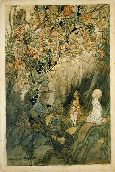 Periler (kağıt üzerine sulu boya) by Charles Robinson