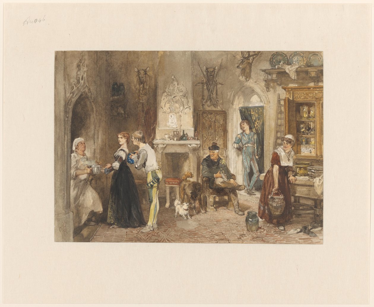 Bir antrede birleşmiş bir kalenin hizmetkarları by Charles Rochussen