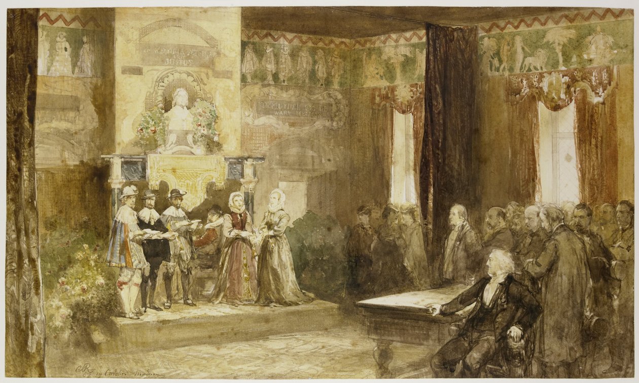 Muiderslot'ta Vondel kutlaması, 1867 by Charles Rochussen