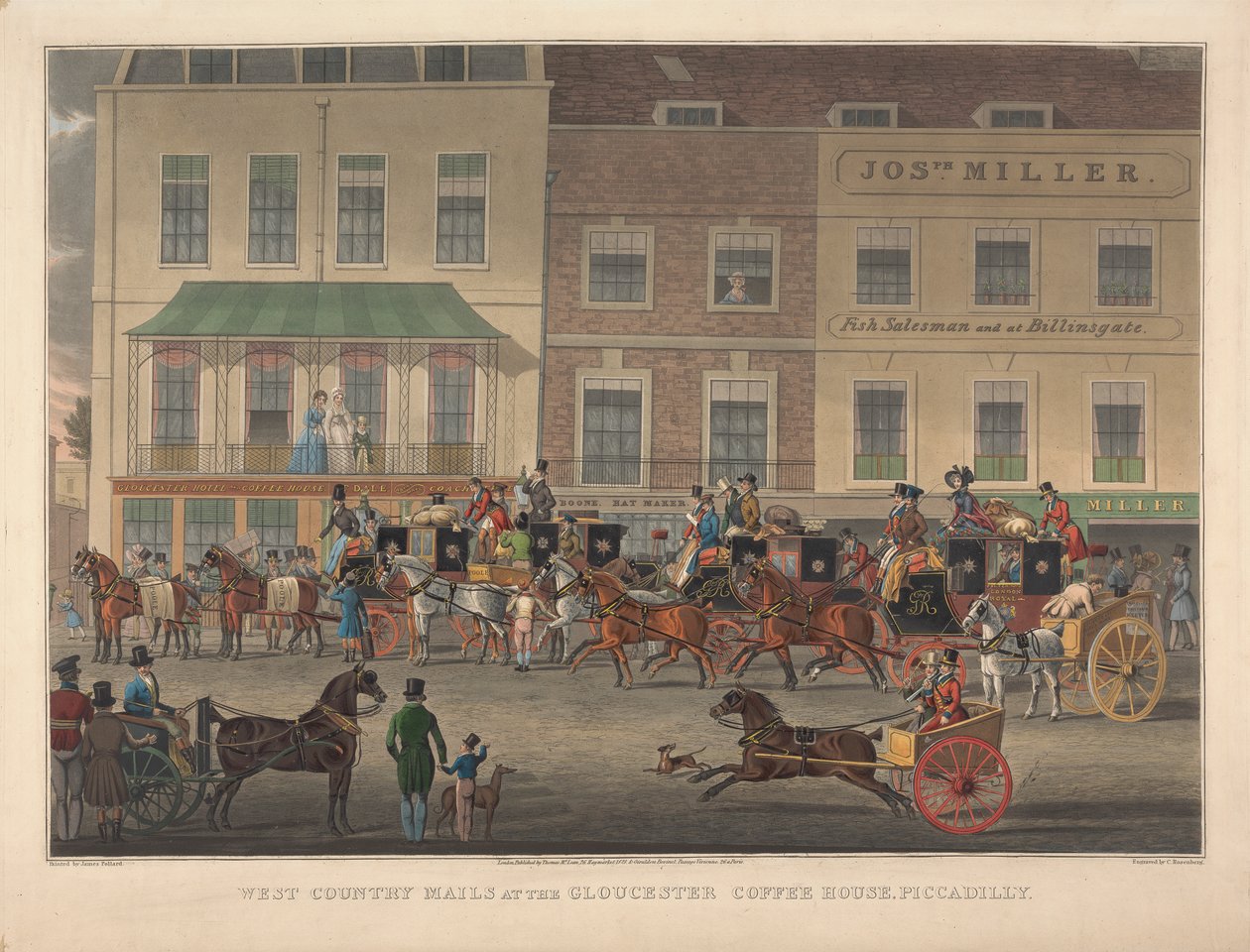 West Country Postaları, Gloucester Coffee House, Piccadilly'de by Charles Rosenberg