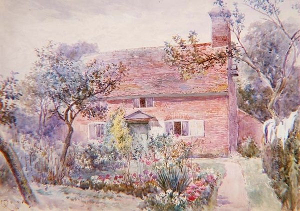Bir Kır Evi Bahçesi by Charles Rowbotham