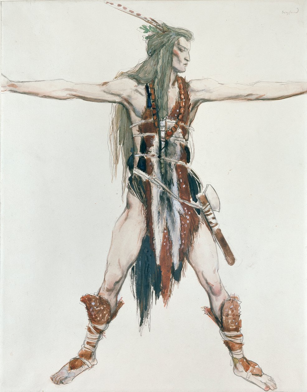 Siegfried için Kostüm Tasarımı, c1850-1880 by Charles S Ricketts