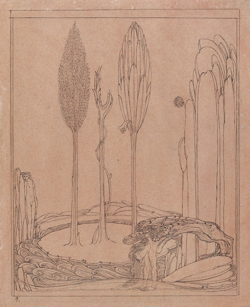 Marge tarafından çömelme, 19. yüzyılın sonlarında by Charles S Ricketts