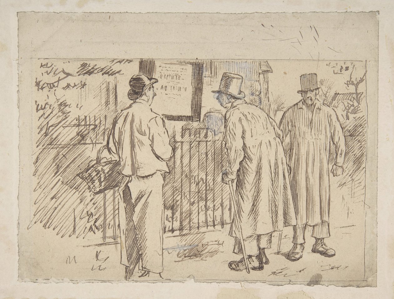 Koyun Giysili Bir Kurt, 1870-1891. by Charles Samuel Keene
