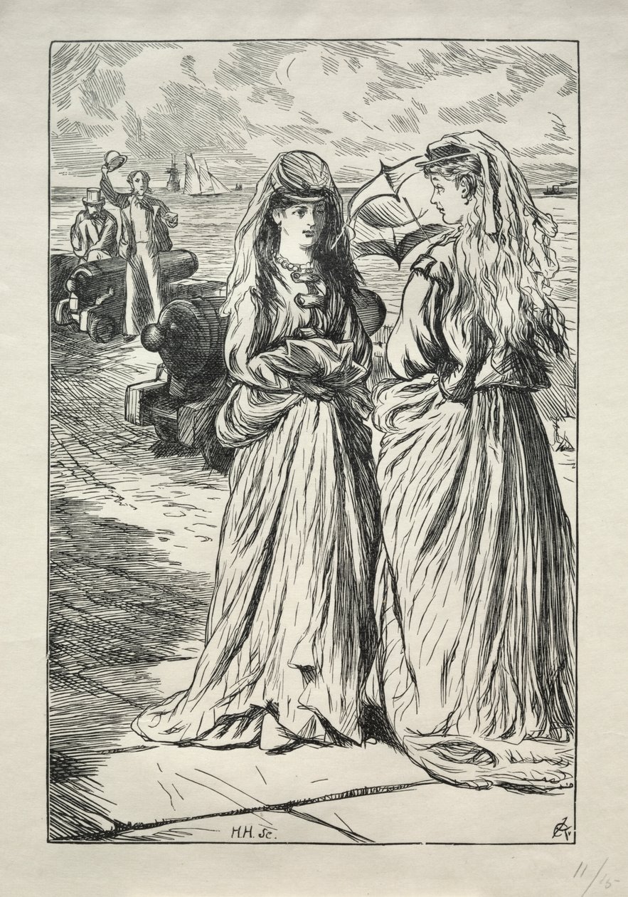 Leydi Nelly - Flört by Charles Samuel Keene