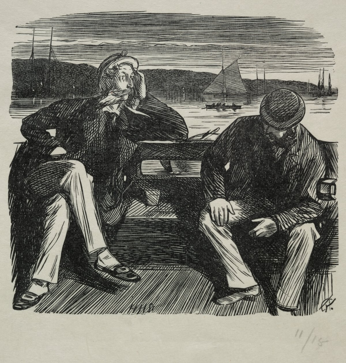 Leydi Nelly - Flört by Charles Samuel Keene