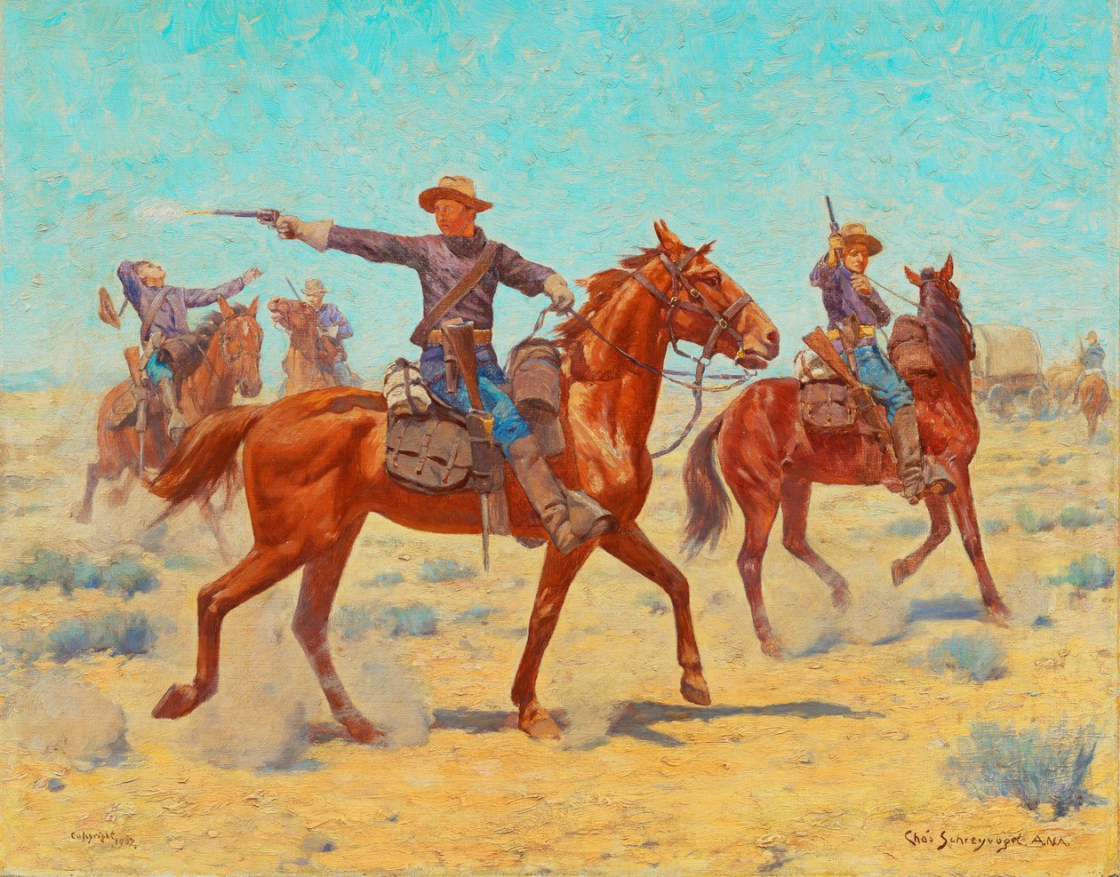 Arka Muhafız, 1907 by Charles Schreyvogel
