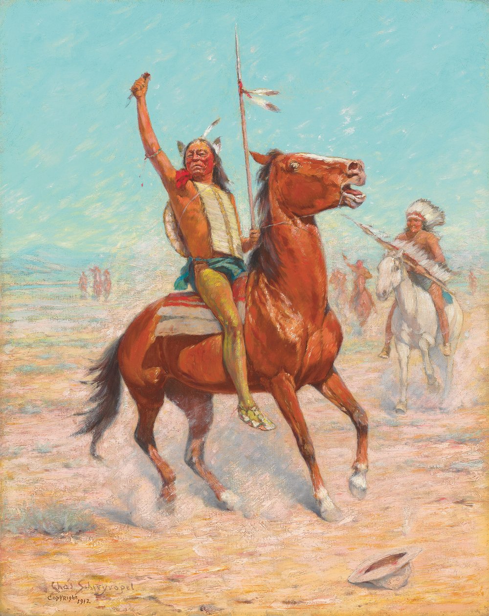 Saç Derisi, 1912 by Charles Schreyvogel