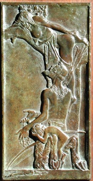 Nymph ve Satyr, c.1930 (bronz) (ayrıca bkz. 165265 ve 165264) by Charles Sergeant Jagger