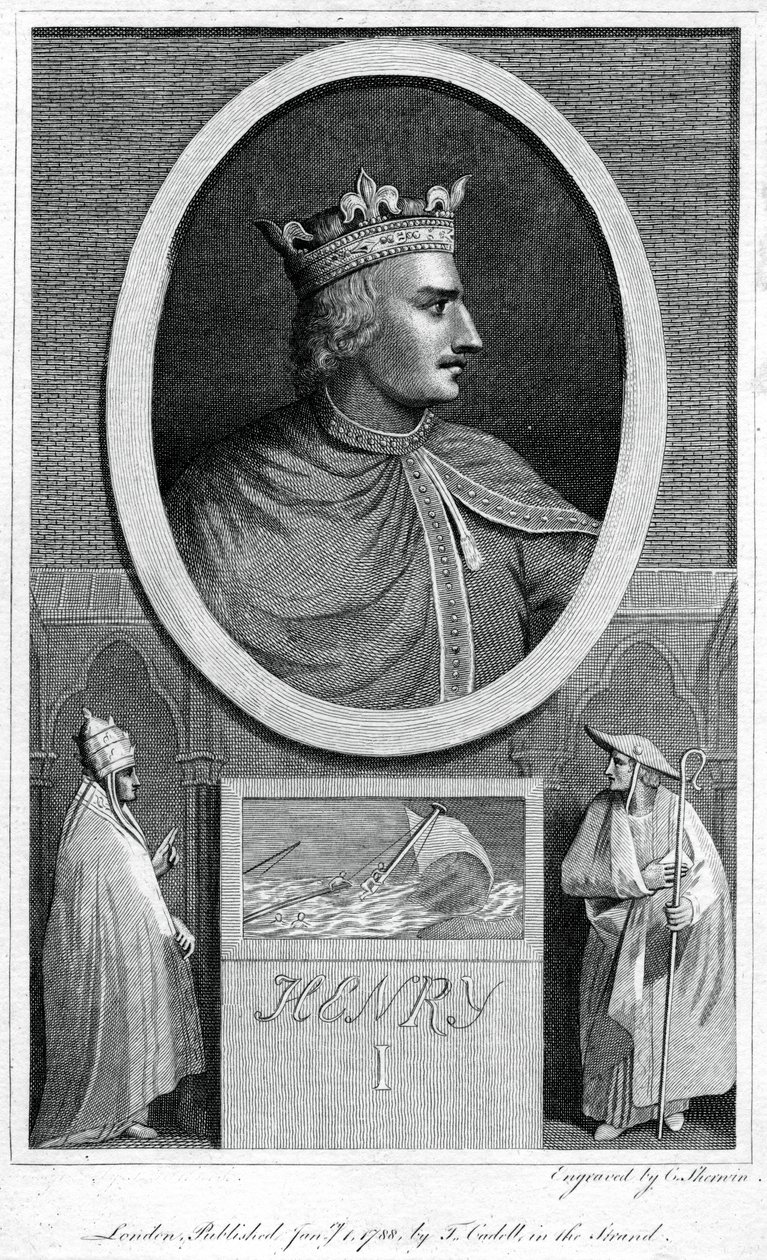 Henry I, İngiltere Kralı, 1788. by Charles Sherwin