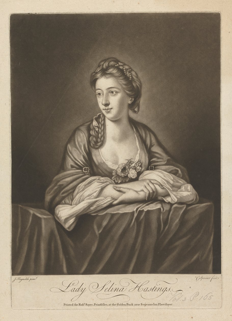 Leydi Selina Hastings (kızlık soyadı Shirley), Huntington Kontesi by Charles Spooner