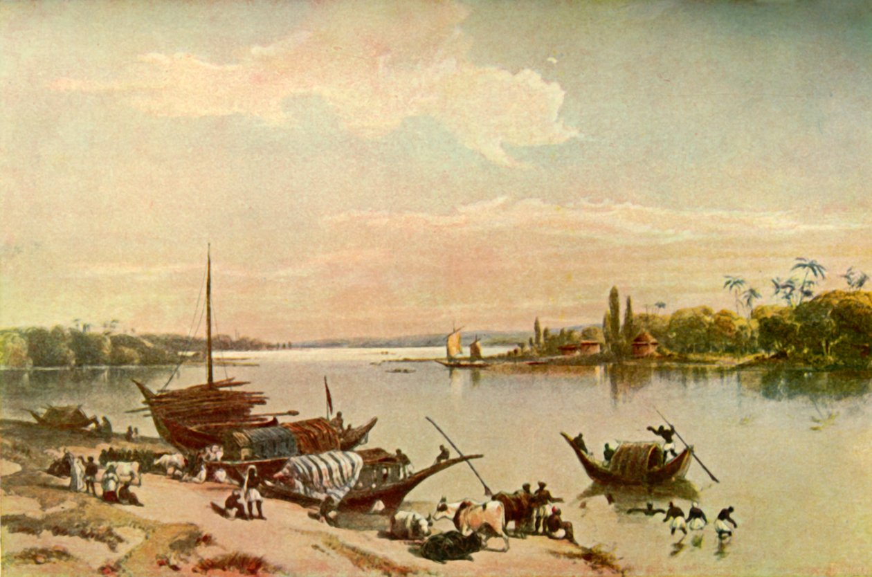 Barrackpore - Kalküta Yakınlarındaki Ganj Nehrinde, 1840