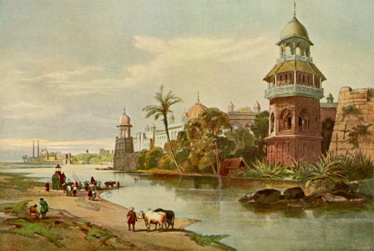 Delhi - Nehirden Krallar Sarayı, 1840